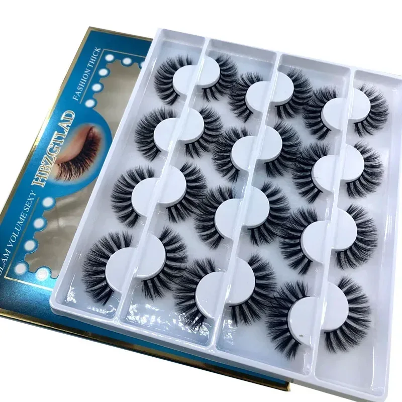 12 זוגות של Multipack 3D מינק ריסים מלאכותיים בעבודת יד, כלי איפור עיניים טבעי רך ונימוח — image 14
