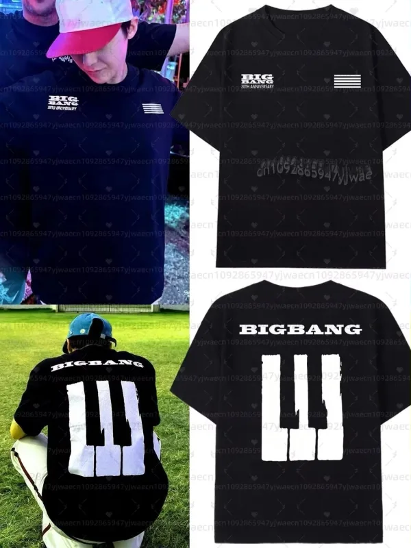 Bigbang Konzert-T-Shirt zum 20-jährigen Jubiläum, G-Dragon-Fans, kurzärmelig, Unisex, Damen, atmungsaktiv, schweißabsorbierend, T-Shirt, Herren-Kapuzenpullover — image 5