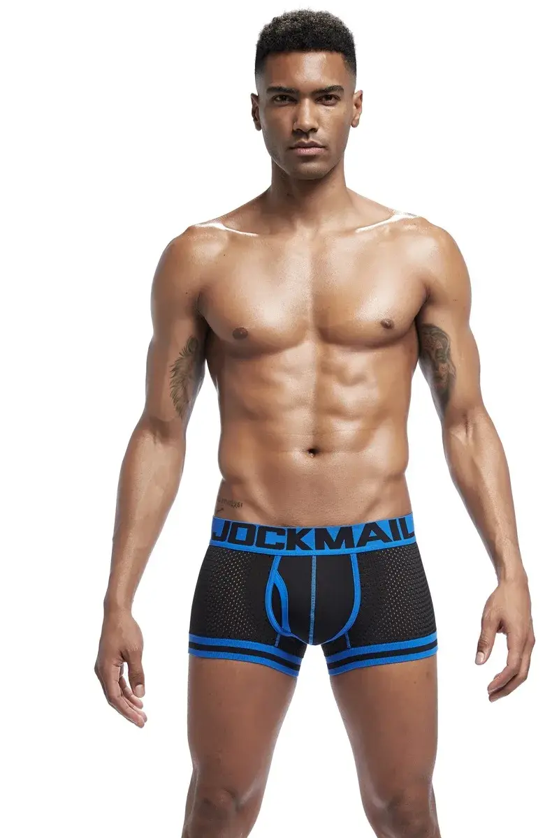 Jockmail Men Boxer Mesh Underwear Breathable Comfortable Soft Comfortable Sports Shorts Adult Man Panties Clothing Lingerie — image 10