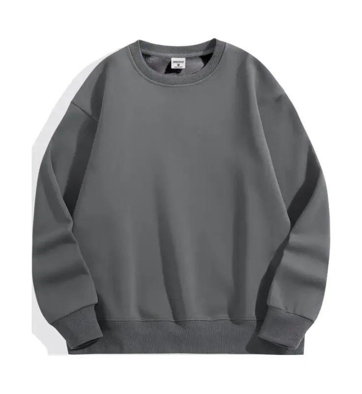 FAI DA TE Logo Personalizzato 500GSM Pesante Felpe da Uomo Nuovo Autunno Inverno di Spessore In Cotone Da Uomo Top di Colore Solido Felpe Felpa Pullover