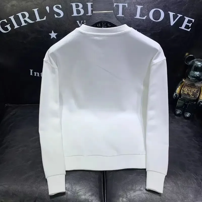 Lente Herfst heren trendy eenvoudig casual all match sweatshirt Y2K streetwear ronde hals truien met lange mouwen mannelijke losse hoodies