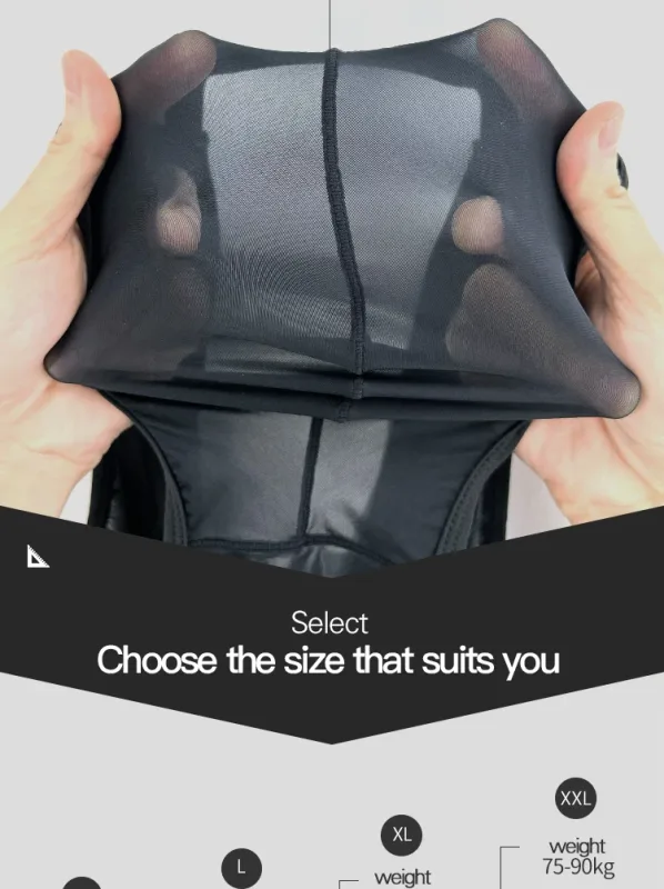 Men's Ice Silk Ultra-Thin Barely-There Mesh Sheer Briefs, Striped V-Shape Elastic Waistband Summer Daily Commute Underwear