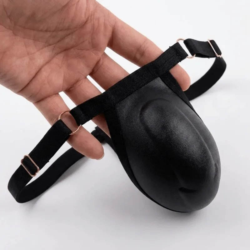 T-back Push Up gąbka podkładka pod kubek stringi regulowane 3D z przodu wyściełane figi bezszwowe niskiej talii męskie bielizna modelująca męskie majtki akcesoria