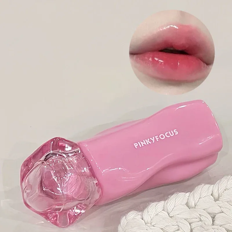 Pinkyfocus Rúzs Fényes Mirror ajakfény Hidratáló Hidratáló Juicy Nude ajakfesték Hosszantartó napi natúr smink rúzs