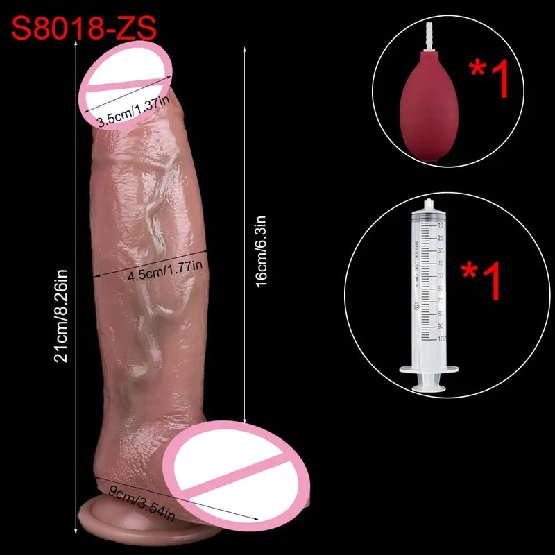5 Styles Ultra Squirting Dildo Anal Plug Sex Toys For Men Women Gay Masturbator Ejaculating Adult Toys