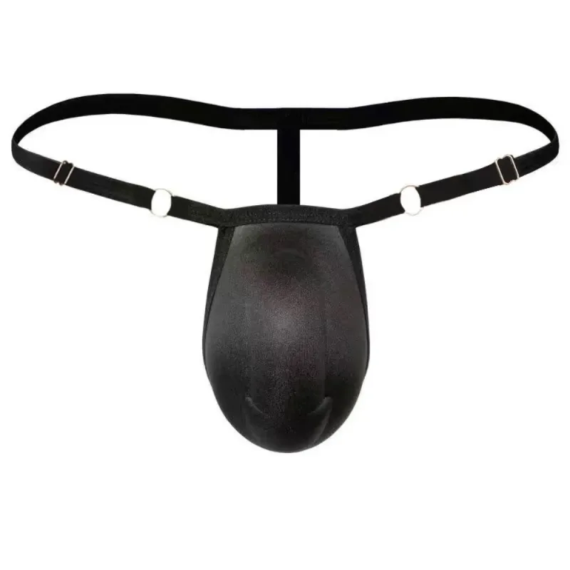 T-back Push Up gąbka podkładka pod kubek stringi regulowane 3D z przodu wyściełane figi bezszwowe niskiej talii męskie bielizna modelująca męskie majtki akcesoria