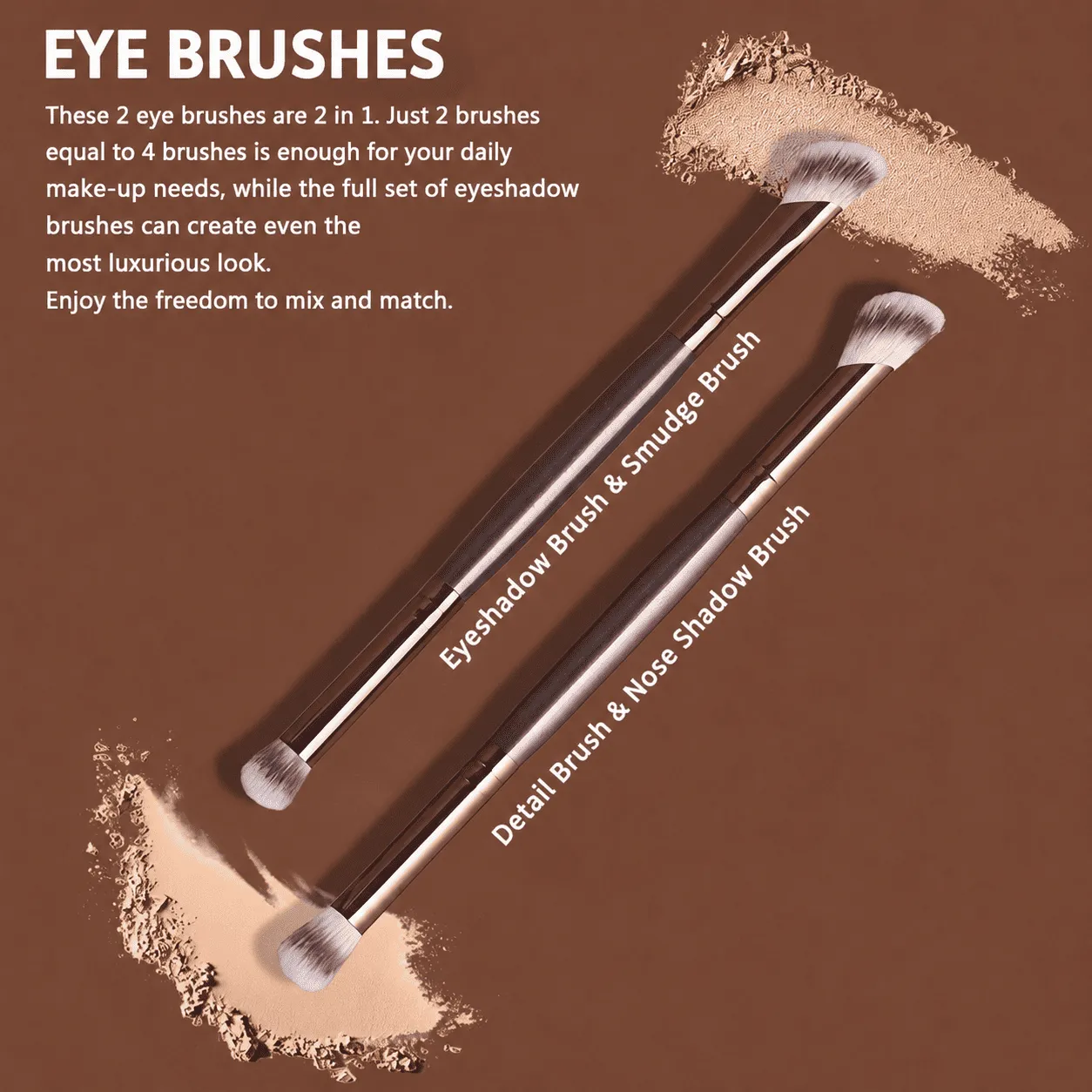 18Pcs Professional Makeup Brush Set Soft Synthetic Hair Foundation Powder Blending Eye Brushes With Leather Storage Bag