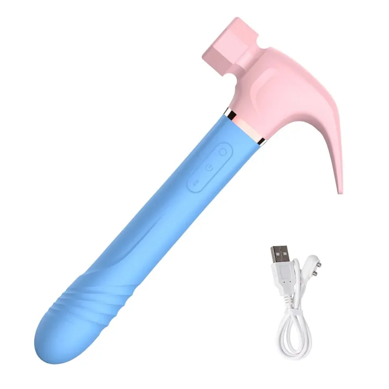 Σφυρί κλειτορίδα πιπιλιστικό δονητής Clitoris G-Spot Massager Θηλή που γλείφει τον κόλπο του πρωκτού Αναδιπλούμενο Dildo Γυναικείο σεξ παιχνίδι — image 11