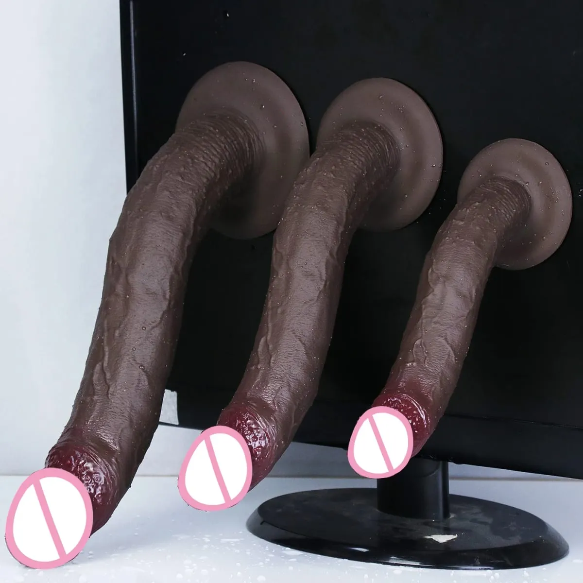 Ρεαλιστικό μακρύ μαλακό πισινό βύσμα Dildo 3 μεγεθών Ψεύτικο δέρμα πέους Αίσθηση σιλικόνης κόκορας Γυναίκα Άνδρας Αυνανισμός Βεντούζα Παιχνίδια πρωκτικού σεξ — image 6