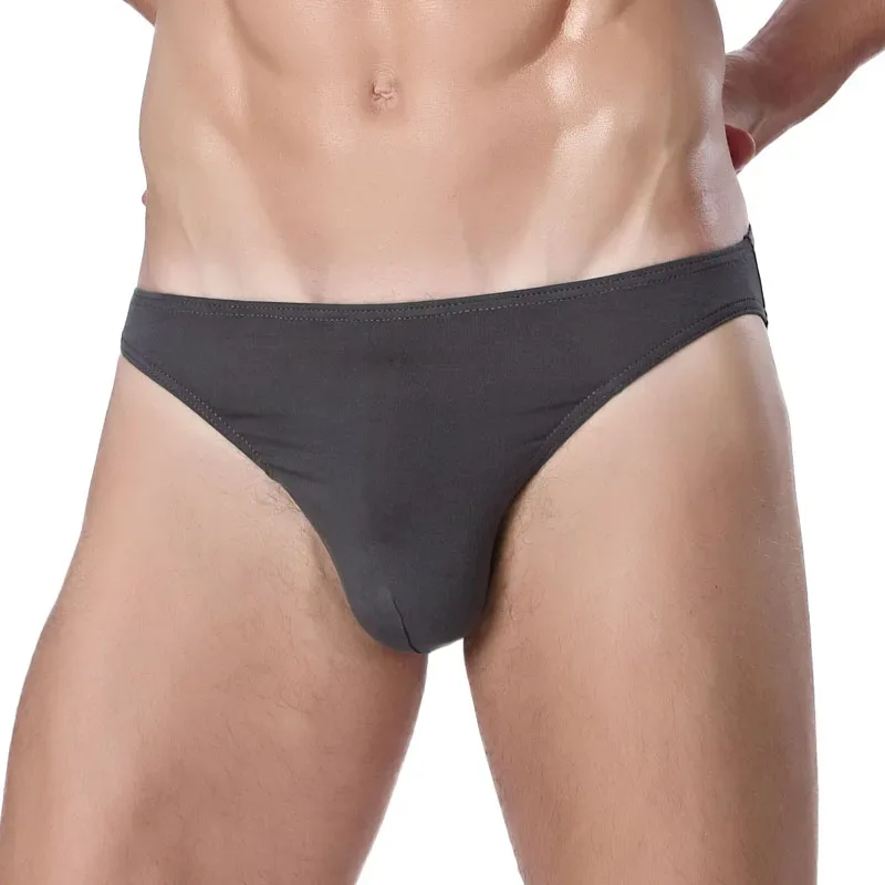 Men's underwear with a U-shaped protruding modal, thin, elastic and sexy low-waisted tight underpants — image 30