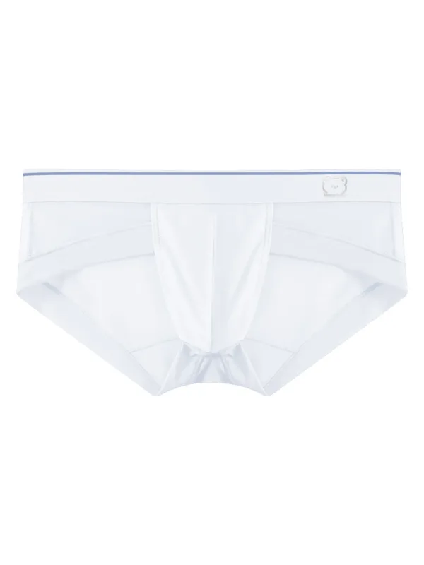 Light Sky Blue Ice Silk Men Low Rise Briefs Ultra Thin Mesh Breathable U Convex Pouch Soft Summer Cool Male Underpants