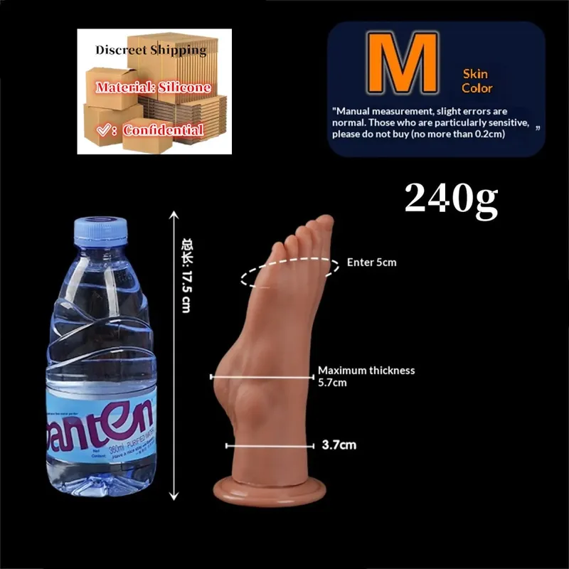 Huge Feet Style Anal Plug Big Silicone Ass ButtPlug Deep Masturbator Dildo Dilator Stimulator Anal Dildo Adult Sex Toy For Women