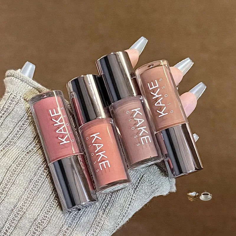 Καθρέφτης Liquid Lipstick Ενυδατικό Jelly Brown Water Light Lip Glaze Sexy Lip Gloss μακράς διαρκείας Nude Lip Tint Καλλυντικά Μακιγιάζ