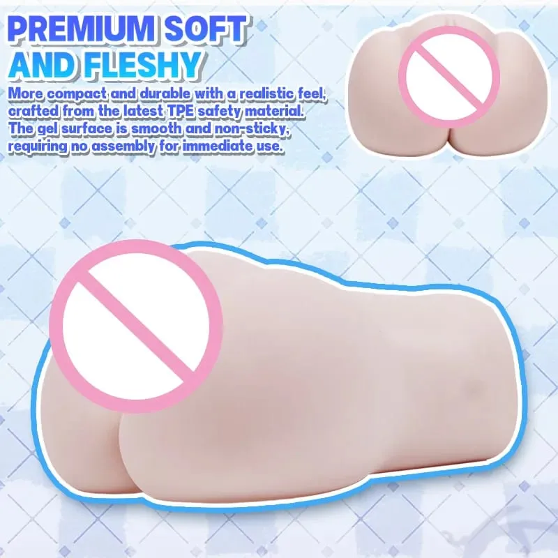 Japanese Anime Style Male Masturbator 4 Layers of Material Super Thick Fleshy Adult Masturbation Cup Sex Toy Pocket Pussy 18+