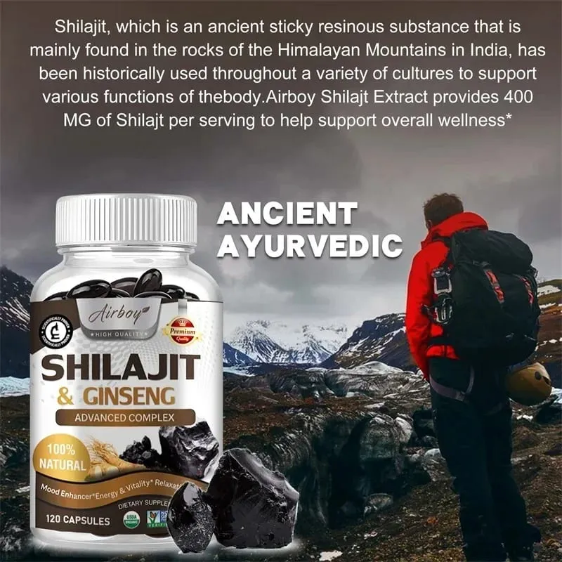 Shilajit - Energy Boost Enhanced Performance Promote Heart and Blood Circulation Health — image 4
