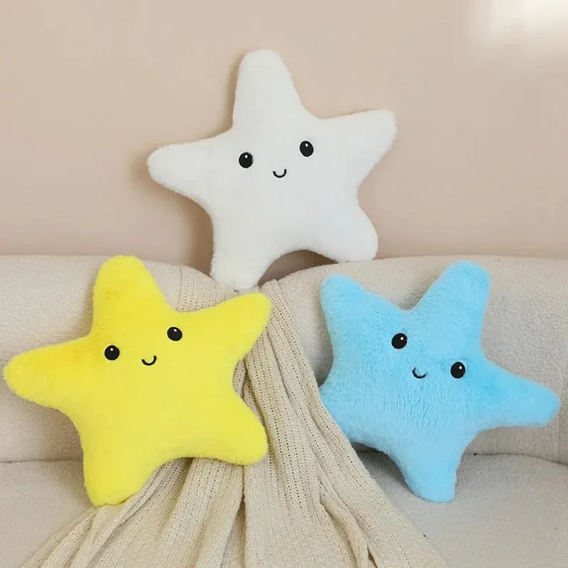 35/40 εκατοστά Starfish Star βελούδινο μαξιλάρι γεμιστό χαμόγελο Happy Sky μαξιλάρι πολύχρωμο μαξιλάρι ντεκόρ για καρέκλα καναπέ πίσω υποστήριξη δώρο