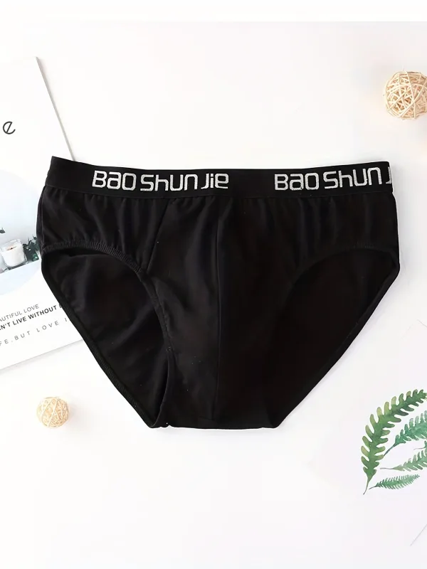 5 Parça Pamuk erkek iç çamaşırı Siyah Rahat Nefes Basit Moda erkek Külot Spor Rahat İç Giyim Kombinasyonu