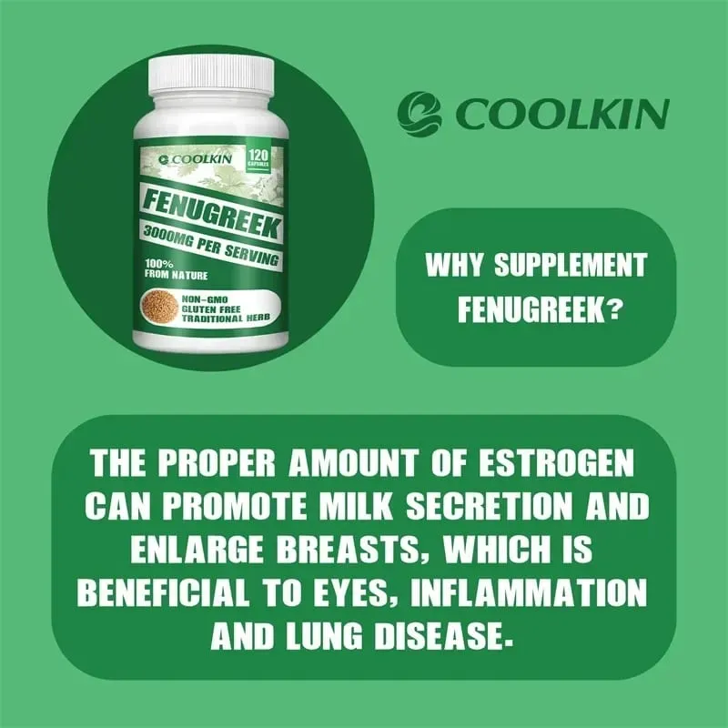 Fenugreek 3000MG - Suitable for Breastfeeding Mothers Breast Development Improved Circulation - Rich in Protein and Vitamins — image 4