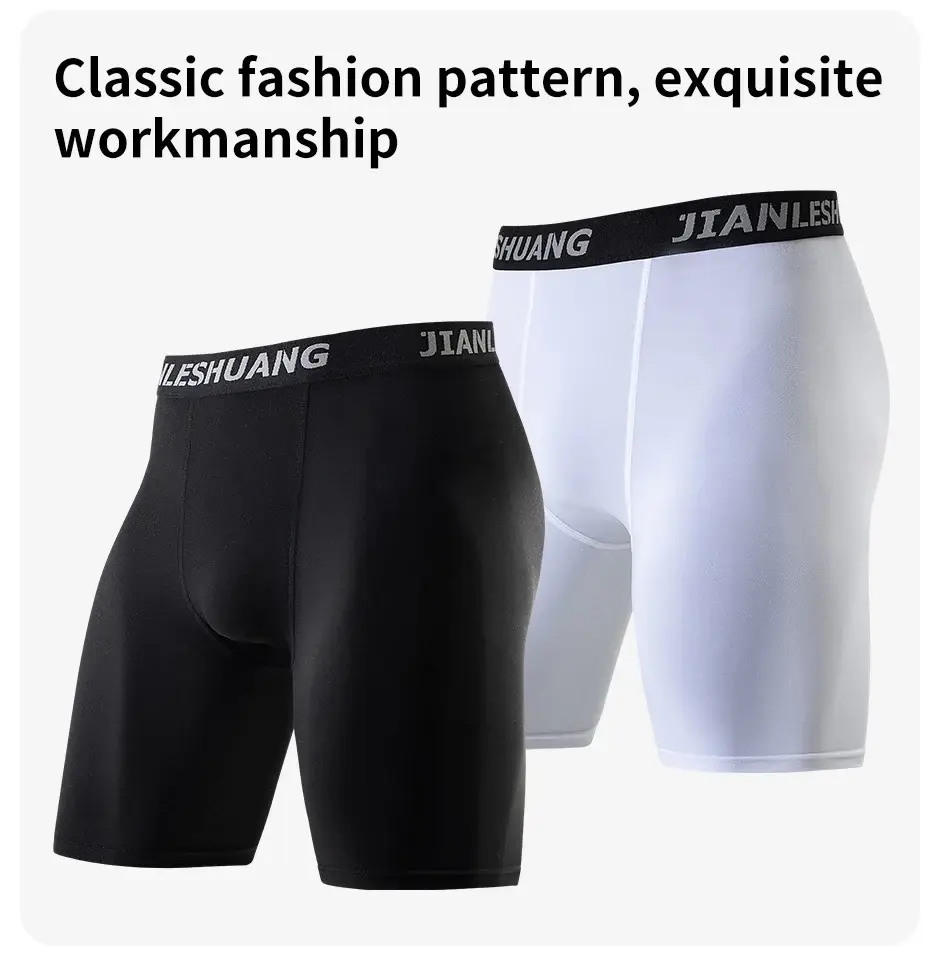 1/5 pezzi da uomo in bianco e nero classico ciclismo intimo lungo multi-size corsa fitness pantaloncini da allenamento completi adolescenti — image 7