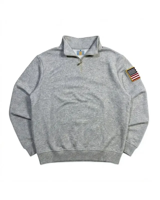 Sweat-shirt à capuche brodé drapeau américain Y2K pour homme, bleu marine et blanc, pull à manches patchs, Streetwear décontracté