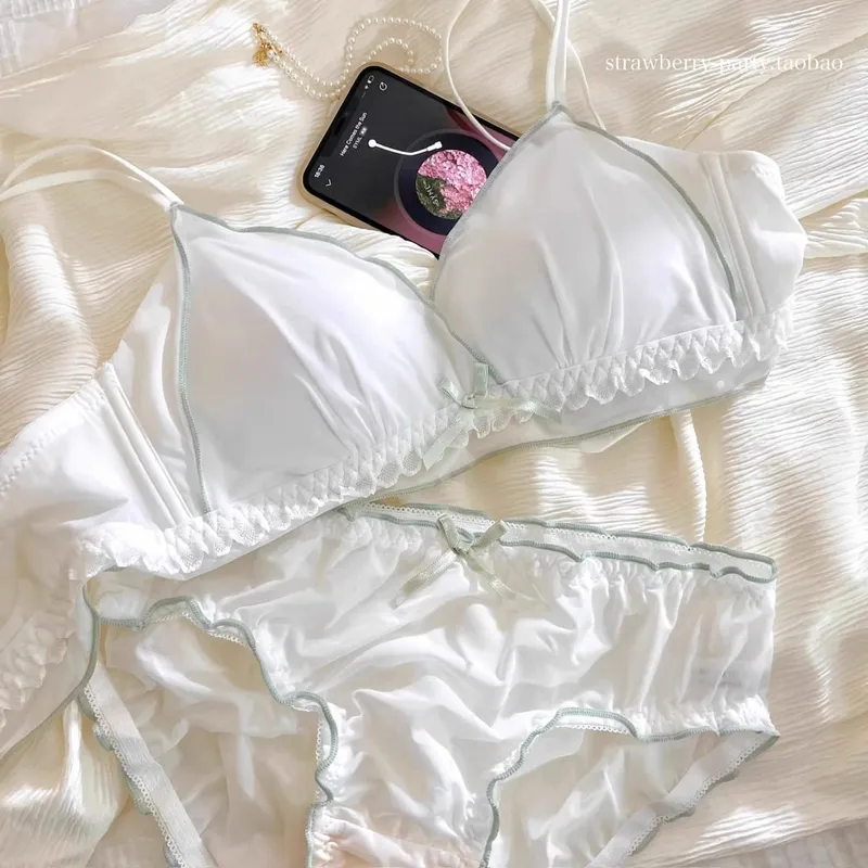 Γαλλικά λεπτή κούπα girly εσώρουχα χωρίς underwire μικρό στήθος που κρατά ψηλά χωρίς underwire γλυκό σουτιέν