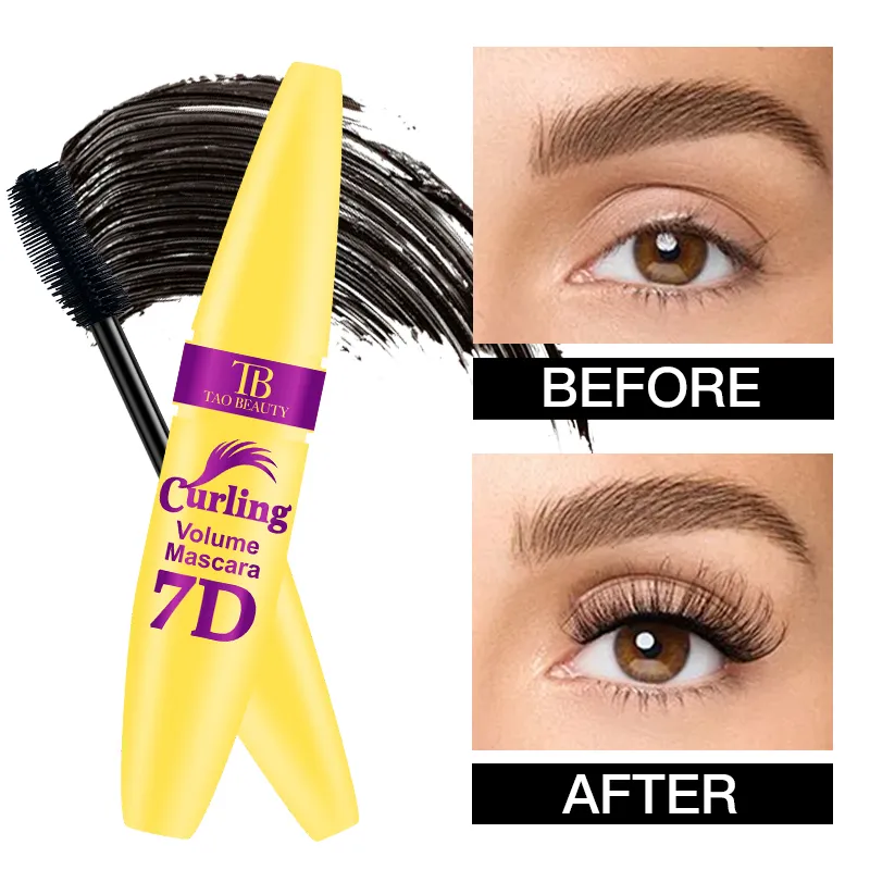 Black Waterproof Mascara for All Lengthening Makeup Products Eyelash Extension Curling Eye Lashes Mascara 7D Effect Eye Cosmetic