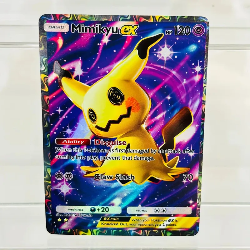 Mimikyu πρώην αγγλική έκδοση Συλλεκτική υφή DIY Foil Texture Nice Condition Premium Anime Collection Cards