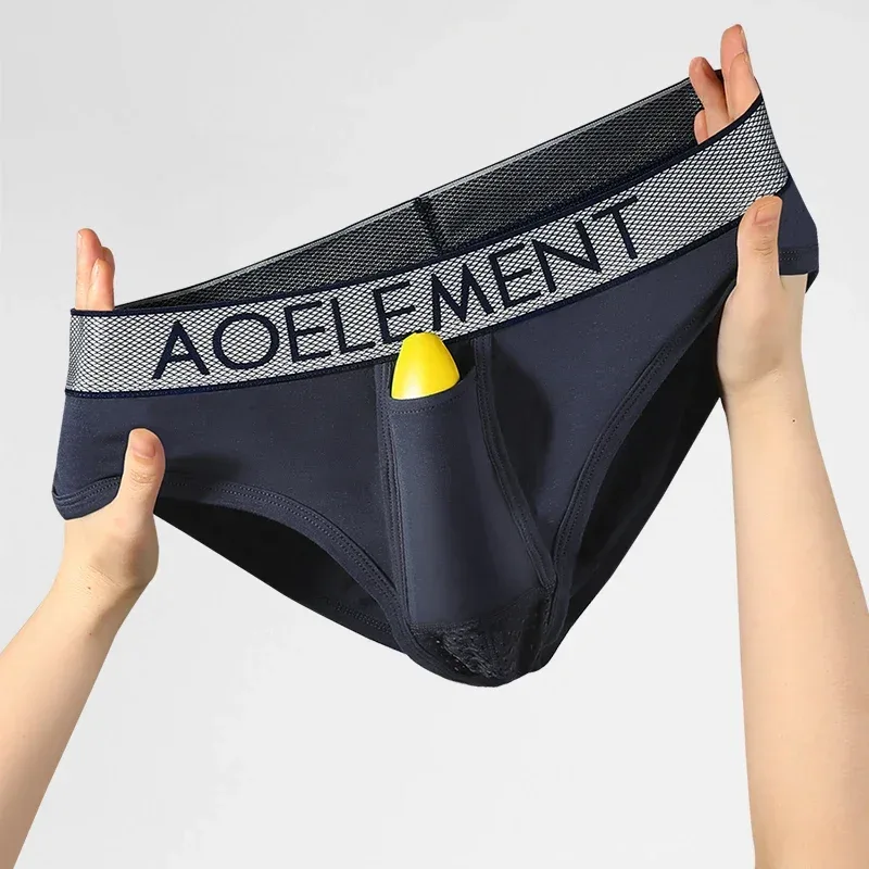 Bullet type separation scrotal panties men's briefs breathable varicocele U convex pouch