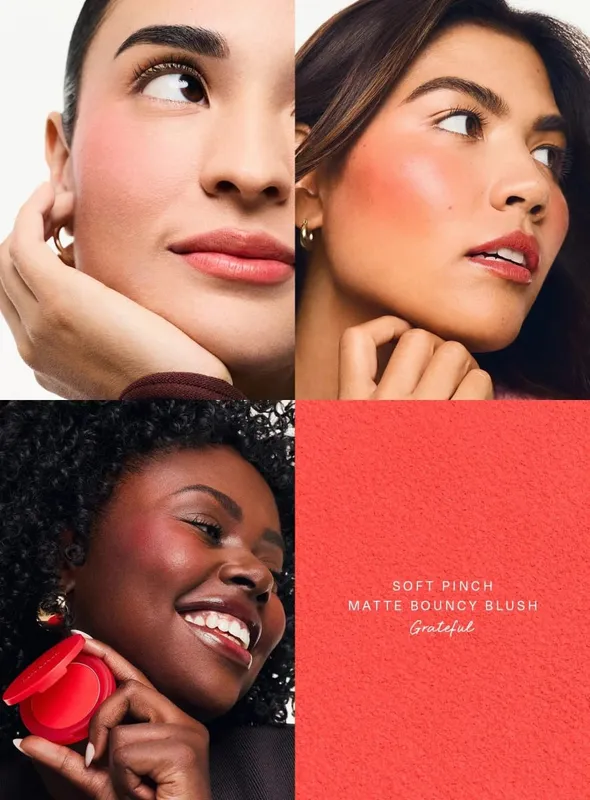 Rare Beauty Liquid Blush Natural Glow αναμειγνύεται εύκολα ενώ το Velvet Blush Stick αδιάβροχο, ανθεκτικό στον ιδρώτα, ελαφρύ μακρύ μακιγιάζ