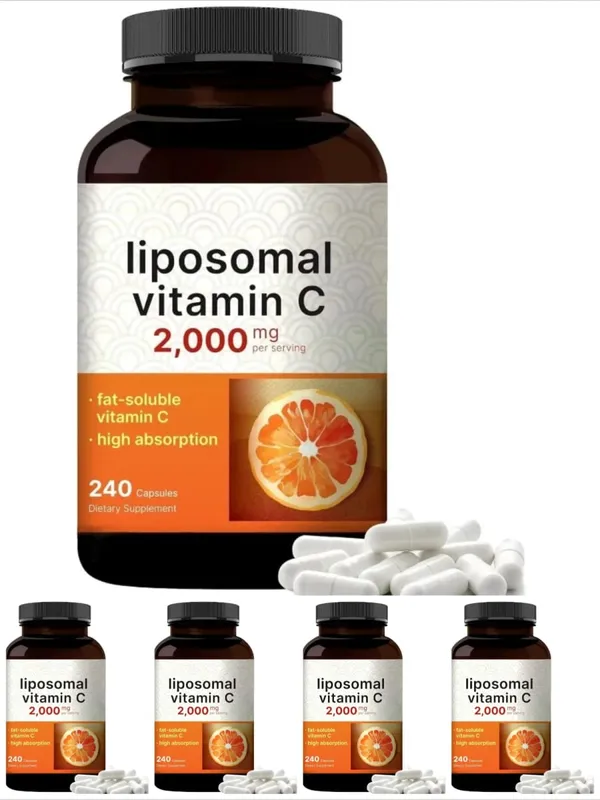 Liposomal Vitamin C 2000mg High Absorption Fat-Soluble 240 Capsules 60 Servings Non-GMO Gluten Free — image 11