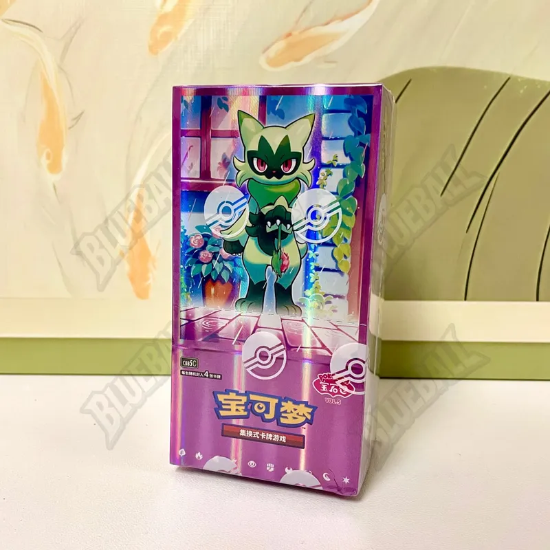 Γνήσιο pokemon Scarlet Violet Gem Pack Vol6 Thin Box TCG Συλλεκτικές κάρτες συναλλαγών μάχης Απλοποιημένη κινεζική έκδοση δώρο παιχνιδιών