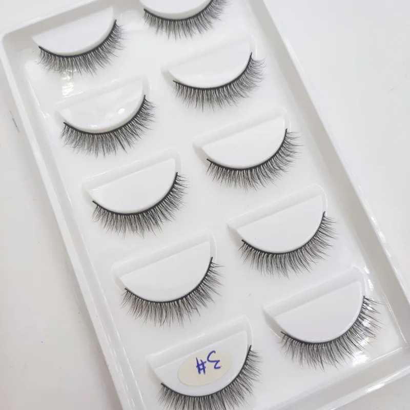 38 Style 5 Pairs Eyelash Natural 3D Mink Ψεύτικες βλεφαρίδες Μακιγιάζ Fake Eye Lashes Faux Cils Make Up Εργαλεία ομορφιάς Χονδρική