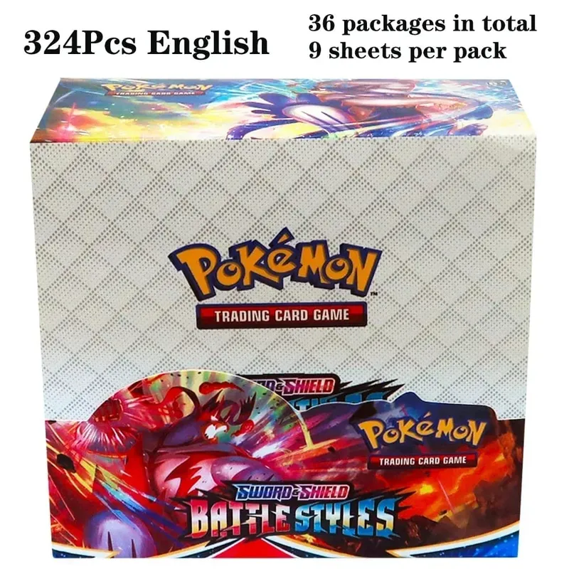324Pcs Pokemon TCG: Sword & Shield Tempest Bonds Booster Box Trading Card Game Pokemon Kids Toys Επιτραπέζιο παιχνίδι — image 18