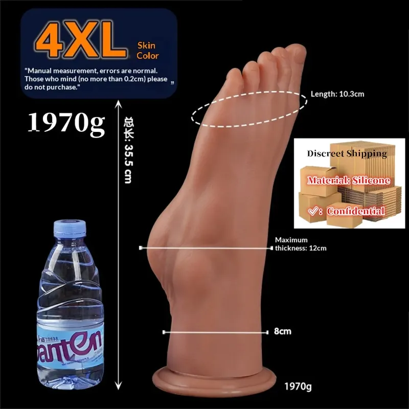 Huge Feet Style Anal Plug Big Silicone Ass ButtPlug Deep Masturbator Dildo Dilator Stimulator Anal Dildo Adult Sex Toy For Women