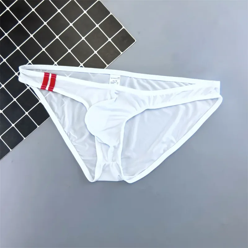 Mens Sexy Ice Silk Underwear Briefs Ultra Thin Seamless Panties Quick Dry Breathable Lingerie Male Comfortable Plus Size Panty — image 9