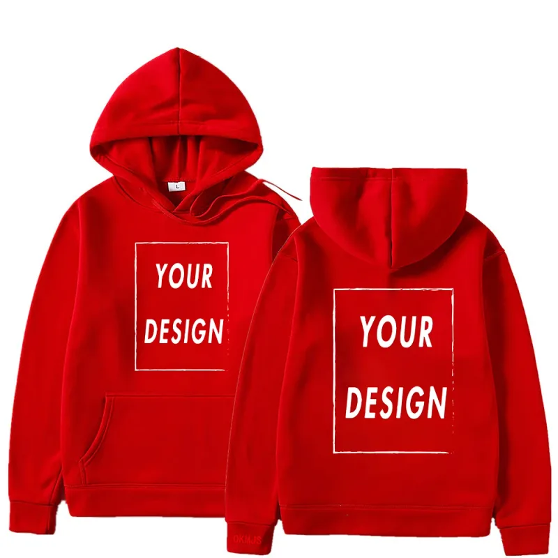 Il tuo logo/immagine del marchio di design personalizzato personalizzato ovunque uomo donna felpa con cappuccio fai da te felpa con cappuccio casual moda nuova — image 9