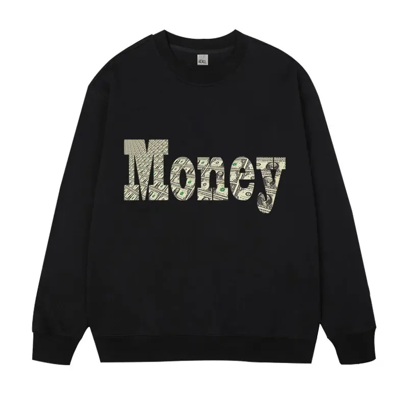 Plus Size Herren Pullover Vollbaumwolle Sweatshirts 5XL 6XL 7XL Herbst Winter Lange Ärmel Bedruckte Tops Männliche Kleidung 110kg-180kg
