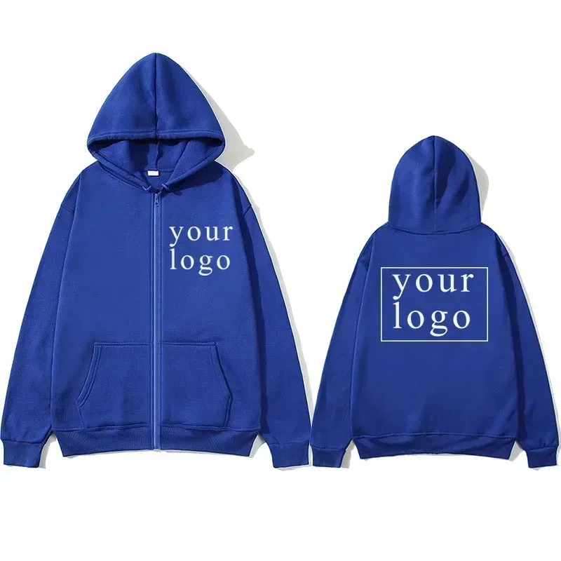 ใหม่ผู้ชายผู้หญิง DIY ซิปเสื้อสเวตเตอร์ถัก hoodie 2025 ใหม่แฟชั่นการออกแบบของคุณเองโลโก้แบรนด์/ภาพ CUSTOM CUSTOM Anywhere