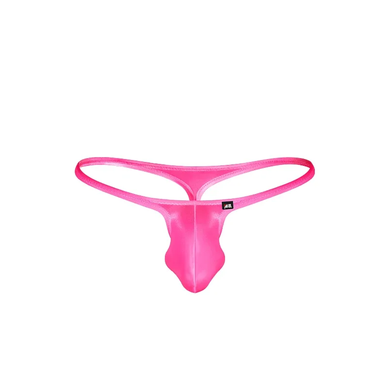 Men's Underwear Japanese Style Ultra-Thin Ice Silk Thong Low Waist Elastic Comfortable T-Back