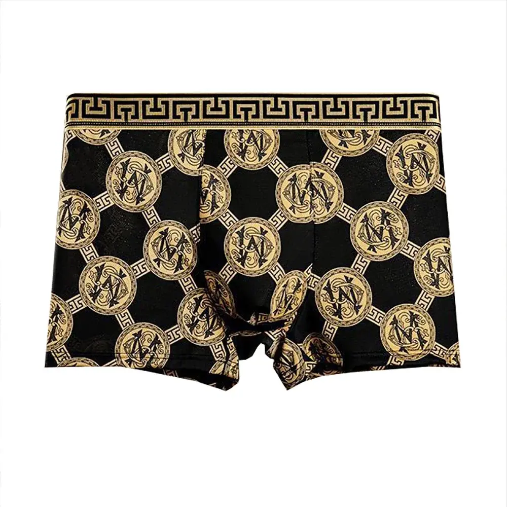 4pcs/lot Men's Underwear Retro Print Men's Boxer 2026 New Arrival Men's Underpant Sports Quick Dry Breathable Men's Panties — image 3