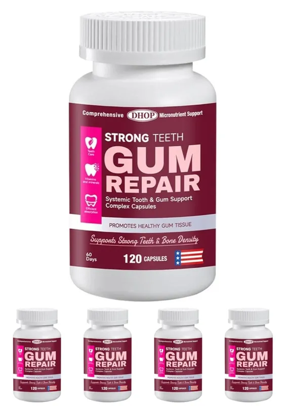 Strong Teeth Capsules Support Tooth Enamel and Gum Tissue Health with Vitamin C Vitamin D3 K2 Calcium and Zinc 120 Capsules — image 11
