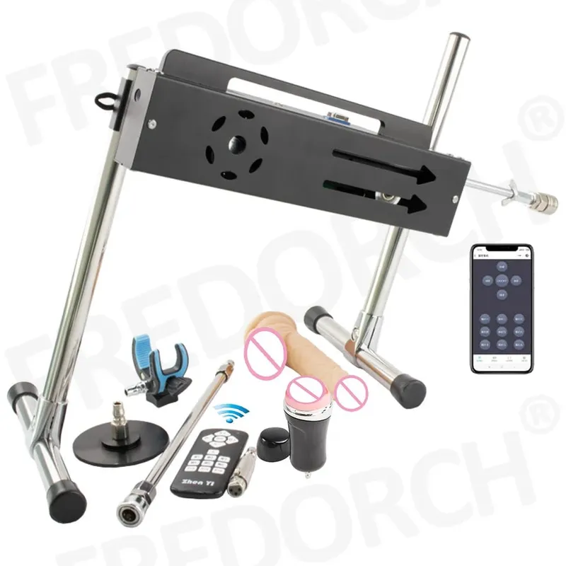 Νέα εφαρμογή Sex Machine & Wired & Wireless Control Turbo Gear Powerful Machine Love with Dildo for Adults Masturbation