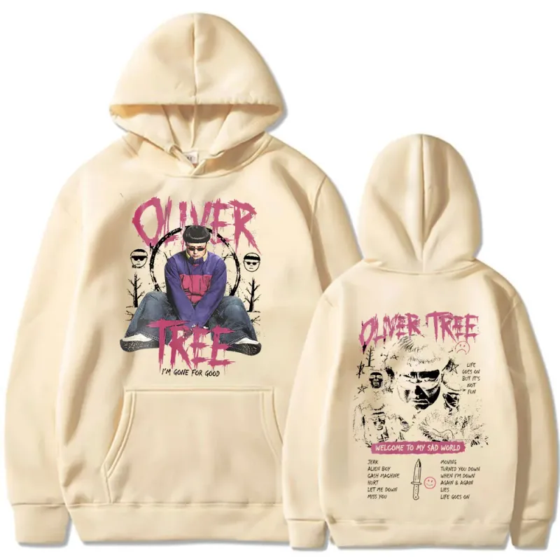 Oliver Tree Hoodies A vida continua 1993-2026 fãs presente pullovers roupas masculinas moda hip hop oversized casual moletom com capuz
