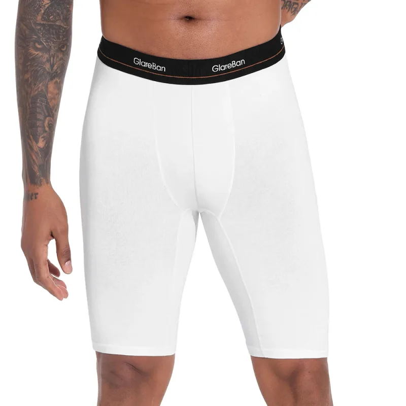 4pc Set Long leg White Cotton Boxer Men Underwear Male Brand Panties And Underpants For Homme Luxury Shorts Box Slip Briefs Soft — image 10