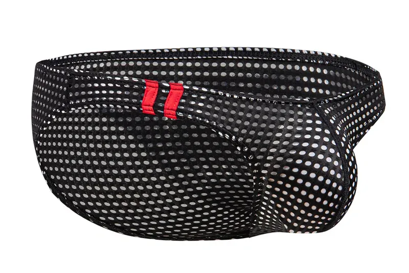 Calzoncillos para hombre, ropa interior con agujeros transpirables de verano, ropa interior convexa en U, ropa interior fina de cintura baja para hombre, Calzoncillos antideslizantes