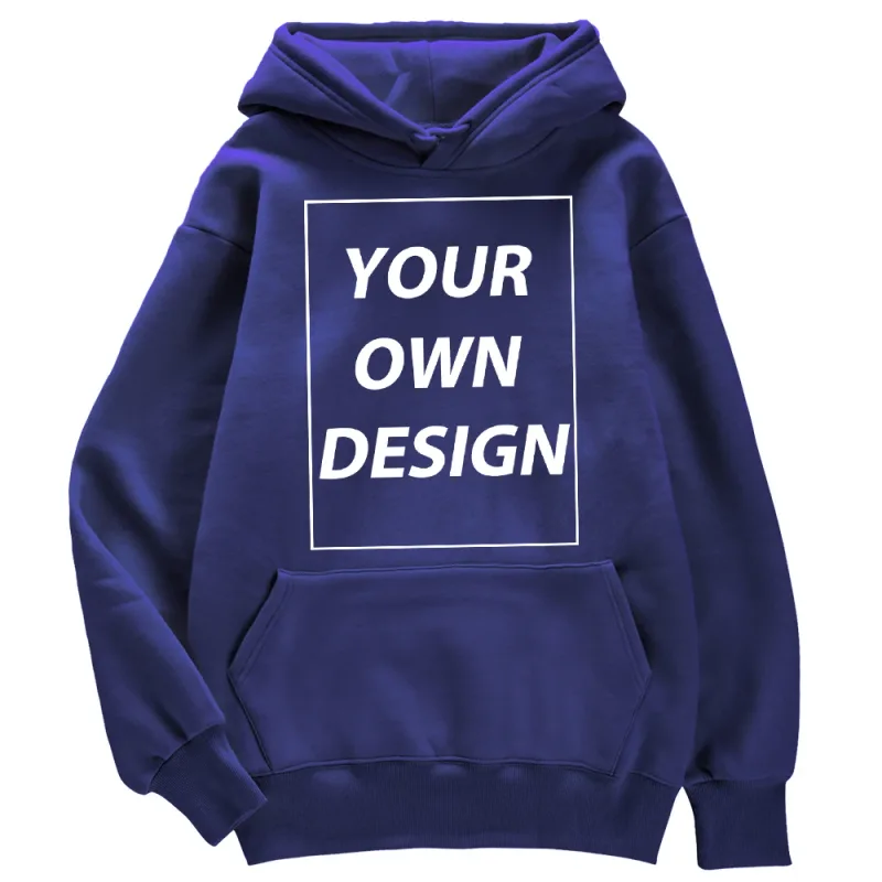 ที่กำหนดเอง DIY พิมพ์ผู้ชายผู้หญิงฤดูใบไม้ร่วงฤดูหนาว Hoodies Casual CLASSIC Pullovers ง่าย Comfy Streetwear นุ่มกีฬาเสื้อผ้า