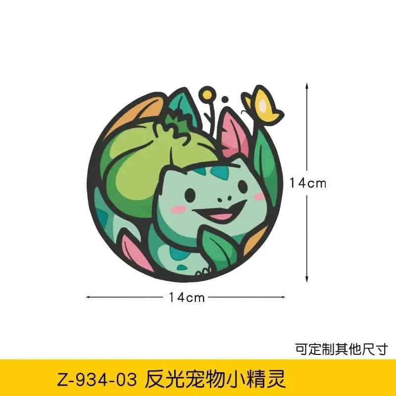 20 Phong Cách Pokemon Xe Ô Tô Anime Hình Pikachu Gengar Eevee Charmander Hoạt Hình Dễ Thương Búp Bê Sáng Tạo Miếng Dán Quà Tặng Sinh Nhật