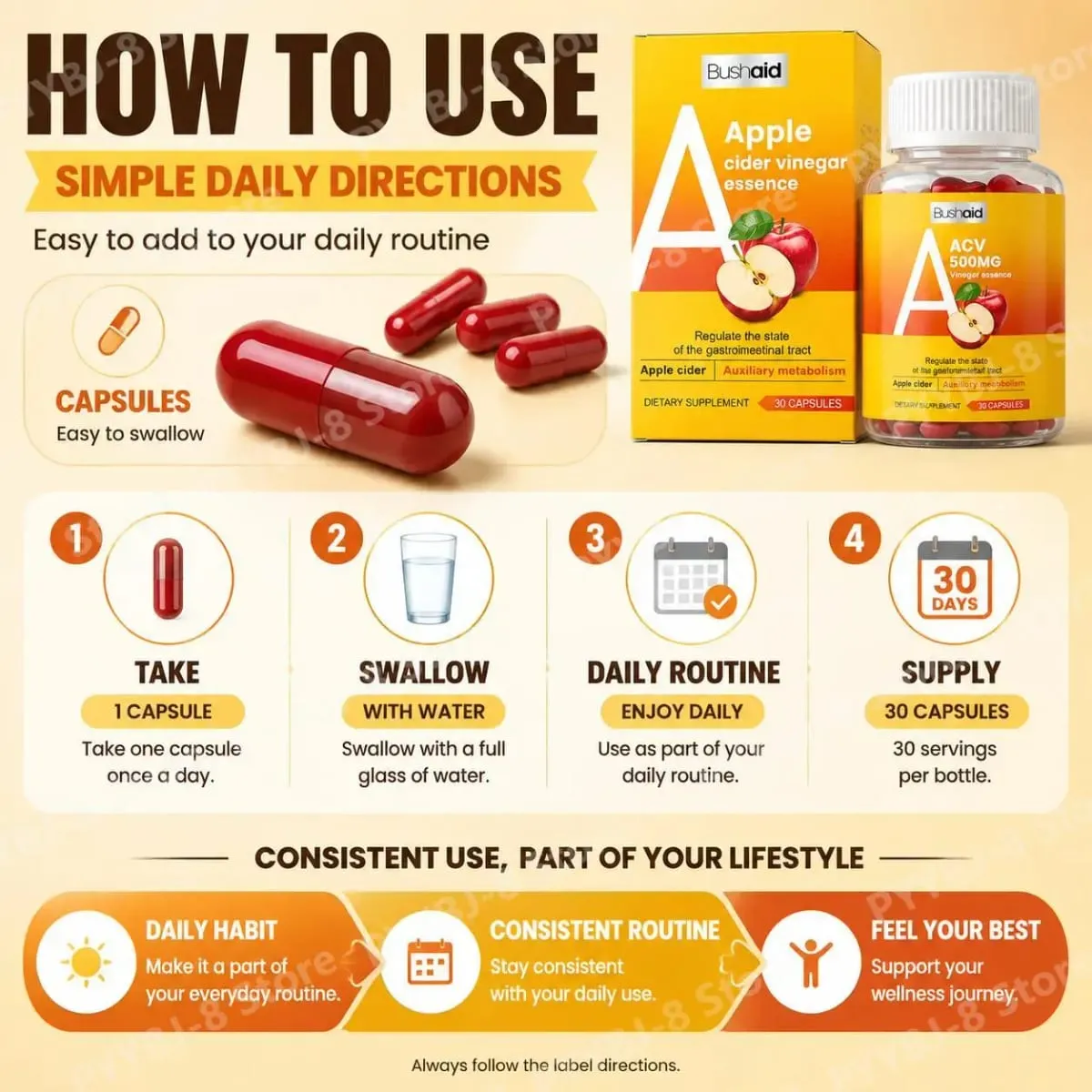 30 Κάψουλες Μηλόξυδο με L-Carnitine Energy Maintenance Green Tea Extract (85% Κατεχίνες) για Υποστήριξη Υγείας