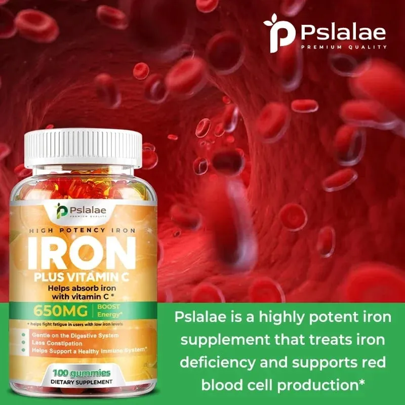 Iron Gummies 650 Mg - Promotes Red Blood Cell Production Relieves Fatigue Gently Absorbs Iron and Improves Energy — image 4