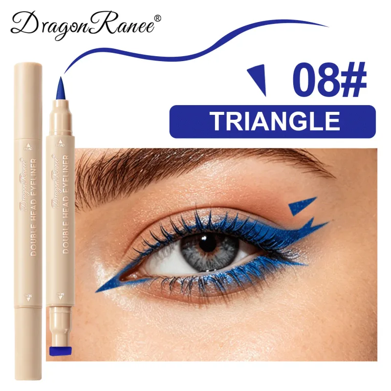 2-σε-1 διπλό άκρο Stamp Seal Eyeliner Γρήγορο Στέγνωμα Αδιάβροχο και Αδιάβροχο, Αδιάβροχο και Αδιάβροχο Δεν είναι εύκολο να μουτζουρώσετε Πολύχρωμο Μακιγιάζ Ματιών — image 18